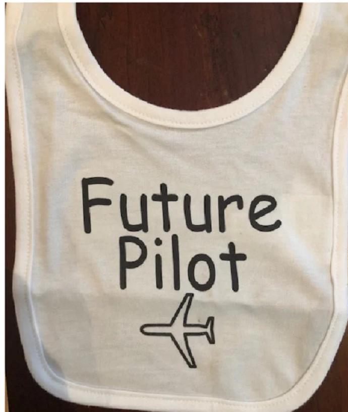 Future Pilot Baby Lätzchen Flugzeug Baumwolle Säugling Jungen Mädchen Kleidung von Etsy - baby1zmaker4u