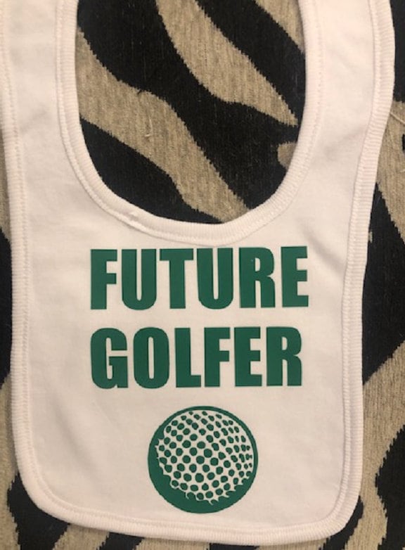 Golf Baby Lätzchen - Zukünftige Golfer Golfparty Geschenk Säuglingssportkleidung Schwangerschaftsmitteilung von Etsy - baby1zmaker4u