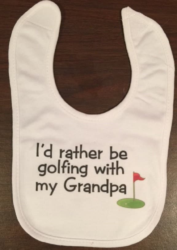 Lustiges Golf-Baby-Lätzchen Opa Golfer Golf Säugling Sportkleidung Kleidung von Etsy - baby1zmaker4u