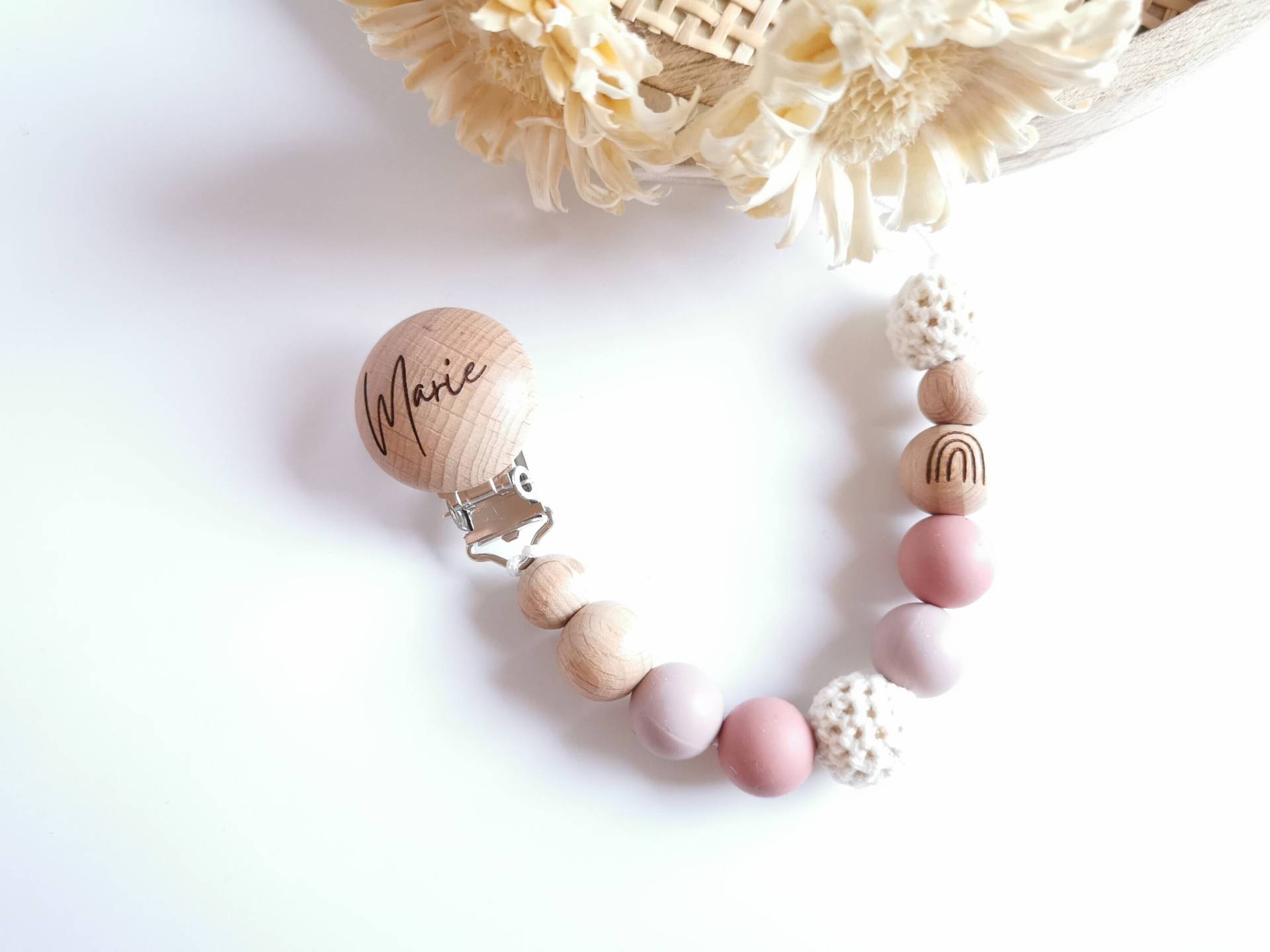 Schnullerkette Mit Namen, Regenbogen, Babygeschenk, Rosa, Personalisiert, Gravur, Boho Schnullerkette Mit Namen, Regenbogen, Babygeschenk, Rosa, Personalisiert, Gravur, Boho von Etsy - babyshopRICHBEAR