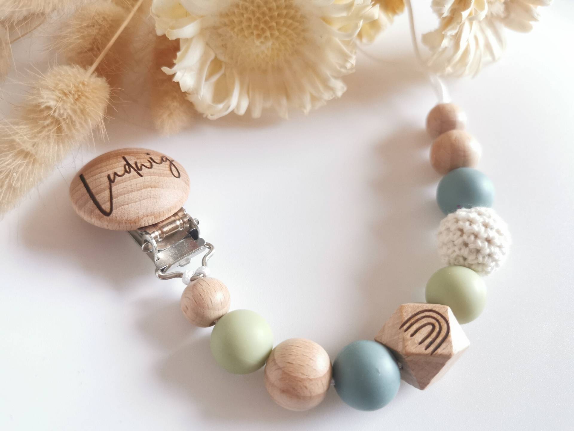 Schnullerkette Mit Namen, Regenbogen, Grün, Babygeschenk, Personalisiert, Gravur Schnullerkette Mit Namen, Regenbogen, Grün, Babygeschenk, Personalisiert, Gravur von Etsy - babyshopRICHBEAR