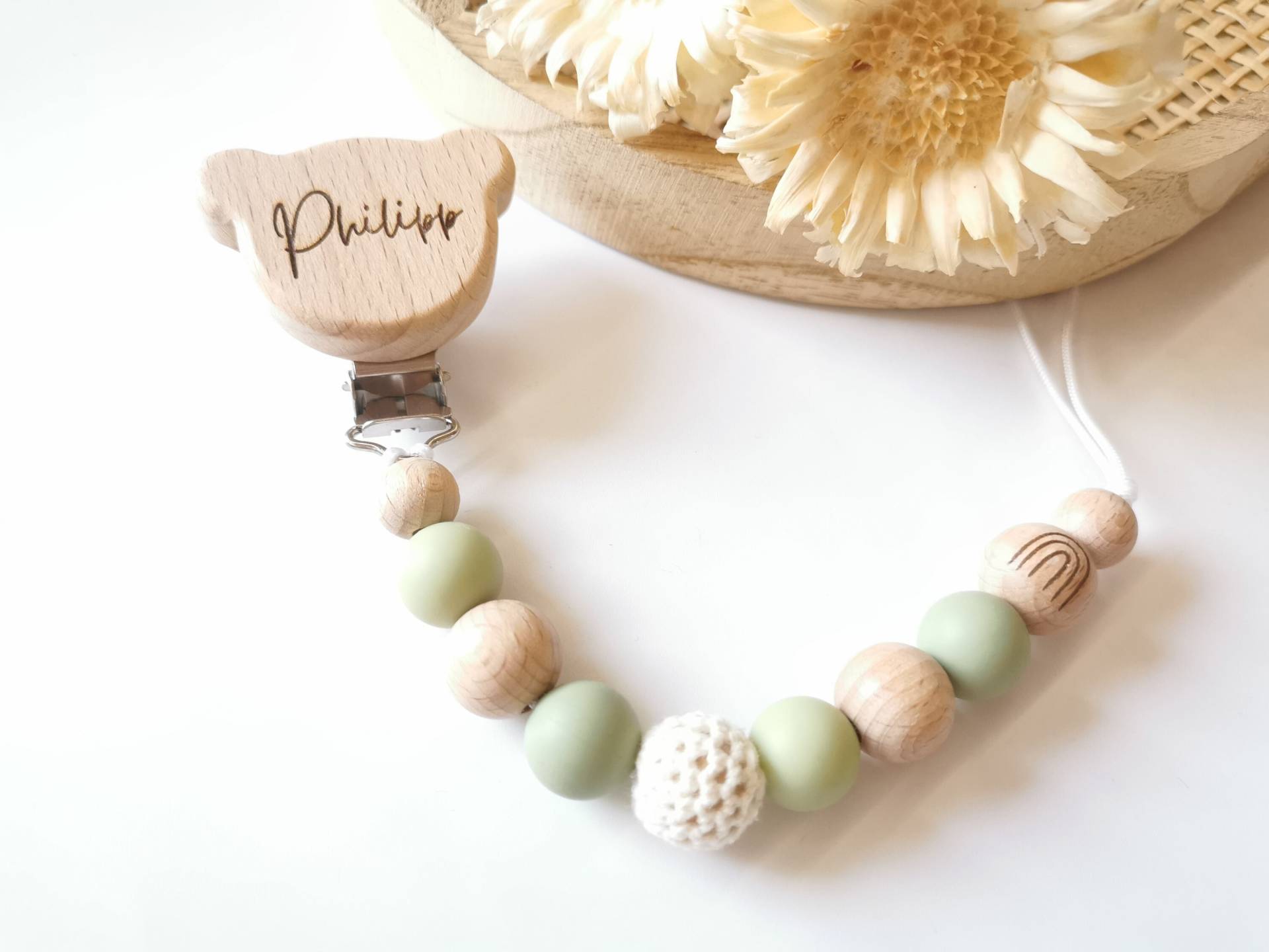 Schnullerkette Mit Namen, Regenbogen, Grün, Babygeschenk, Personalisiert, Gravur Schnullerkette Mit Namen, Regenbogen, Grün, Babygeschenk, Personalisiert, Gravur von Etsy - babyshopRICHBEAR
