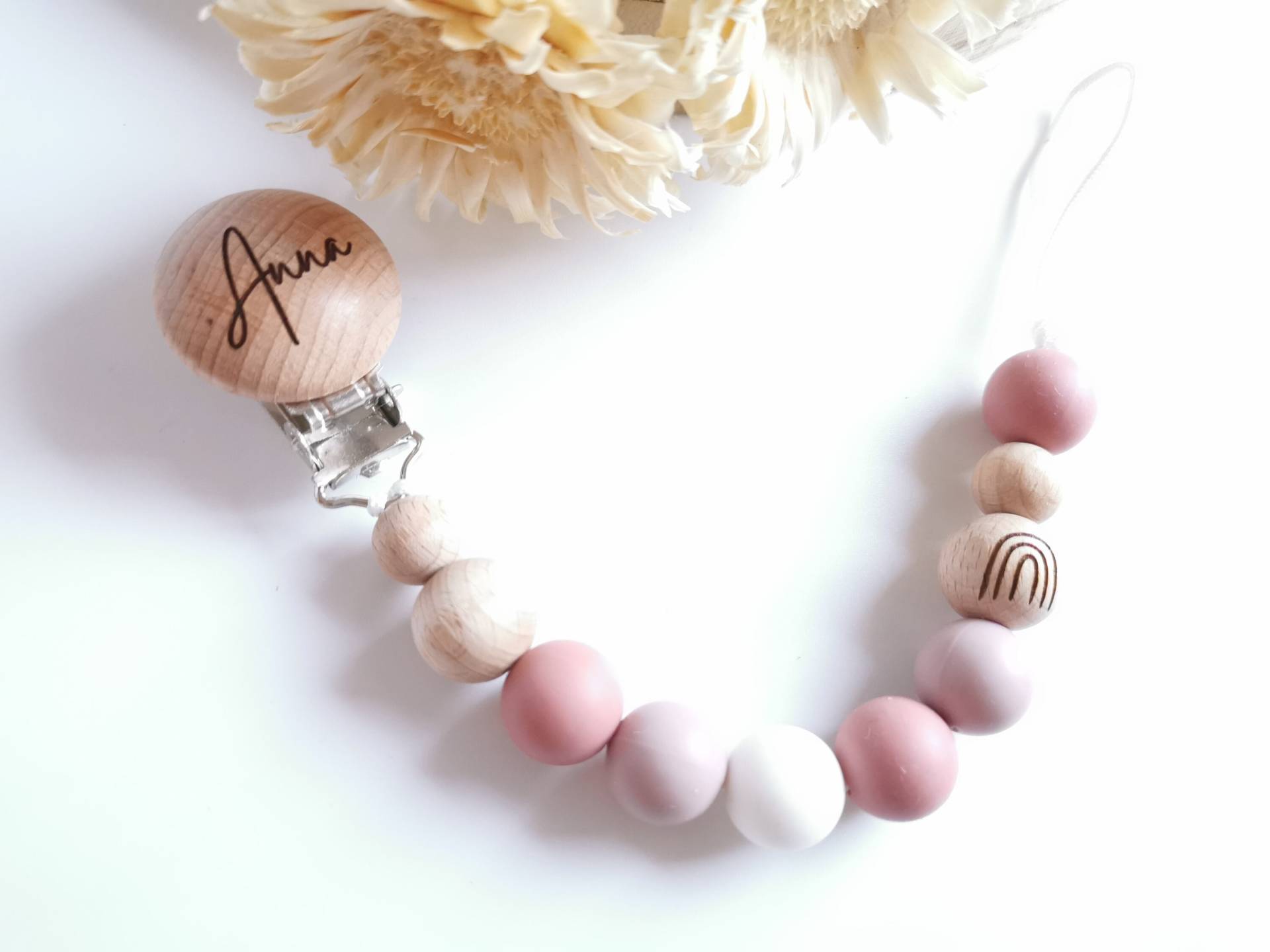 Schnullerkette Mit Namen, Regenbogen, Rosa, Babygeschenk, Personalisiert, Gravur Schnullerkette Mit Namen, Regenbogen, Rosa, Babygeschenk, Personalisiert, Gravur von Etsy - babyshopRICHBEAR