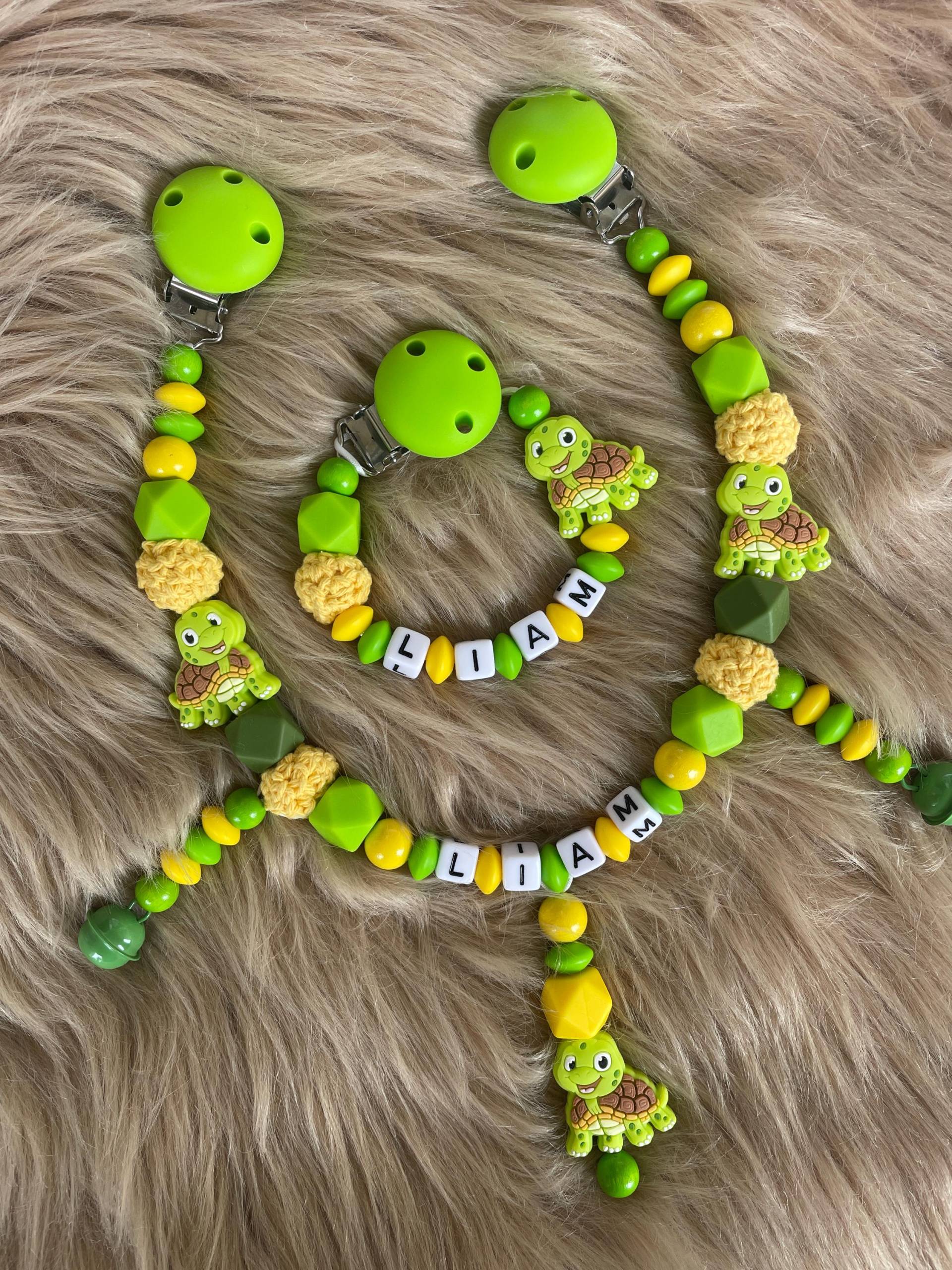 Schnullerkette Kinderwagenkette Befestigung Schnuller Nuckel Nuckelkette Clip Grün Schildkröte Geburt Baby von Etsy - babyzauberpresent