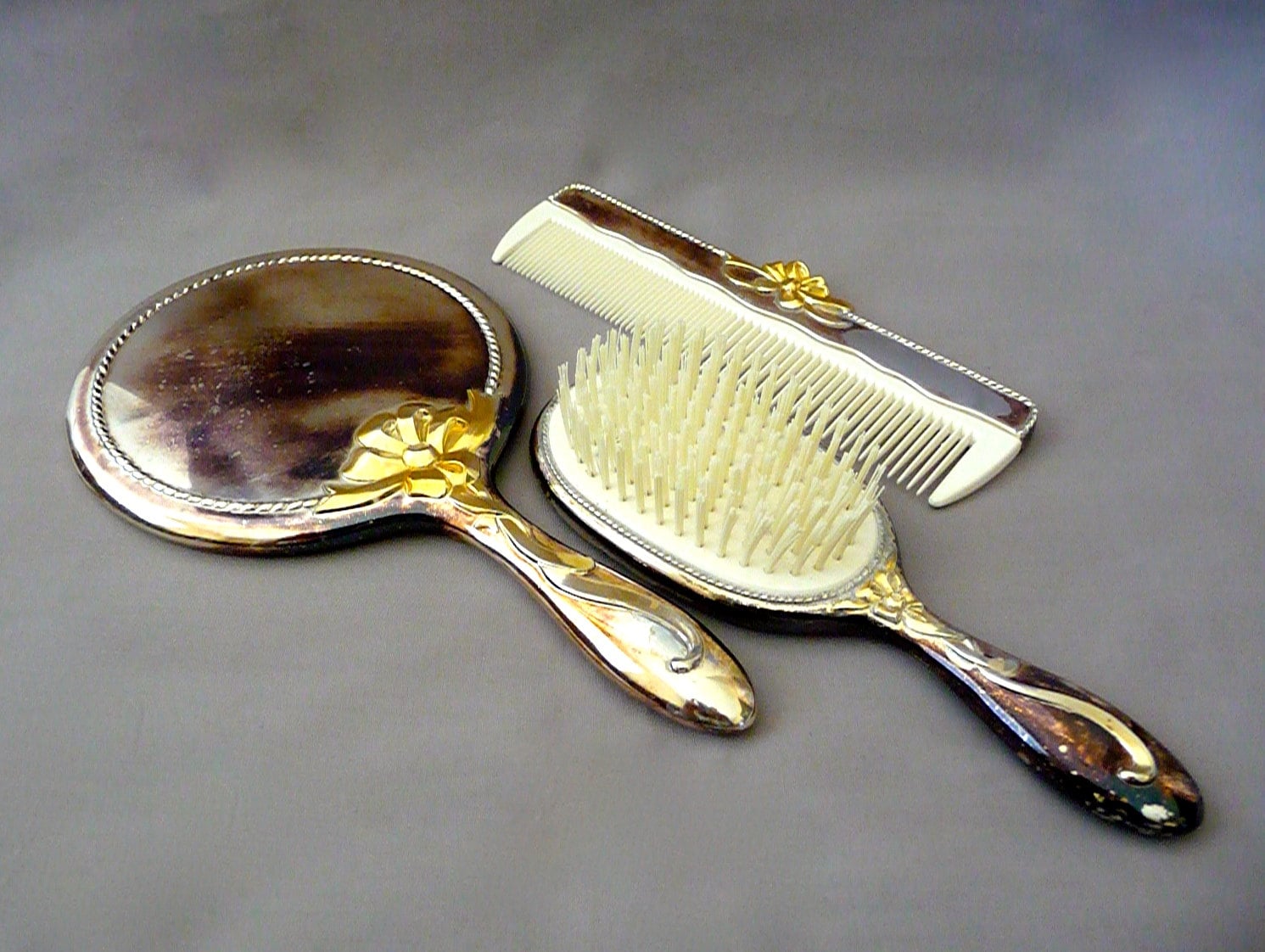 Vintage Versilbert Waschtisch Set von Etsy - basicallyBaca