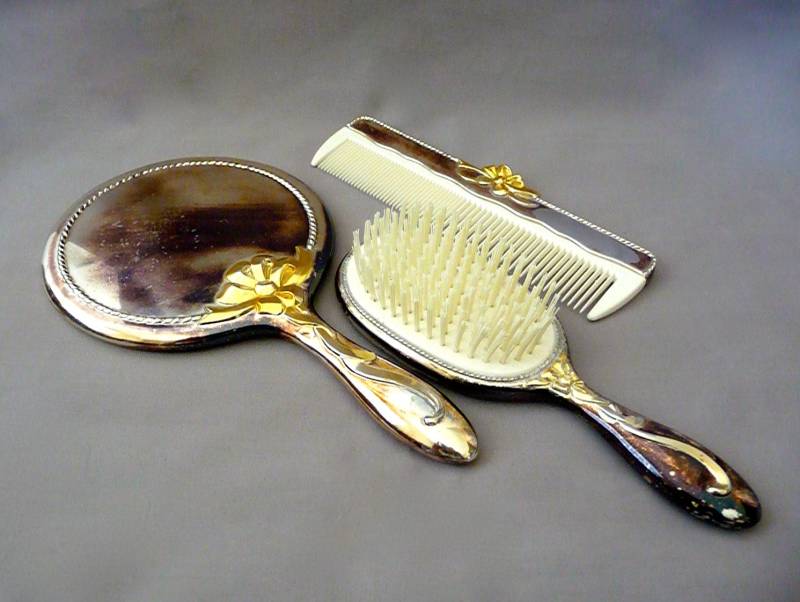 Vintage Versilbert Waschtisch Set von Etsy - basicallyBaca
