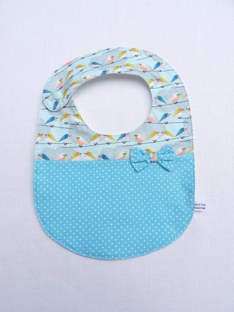 Baby-Lätzchen 0-24 Monate „Ein Vogel Auf Einem Ast" von Etsy - bavoirsetcie