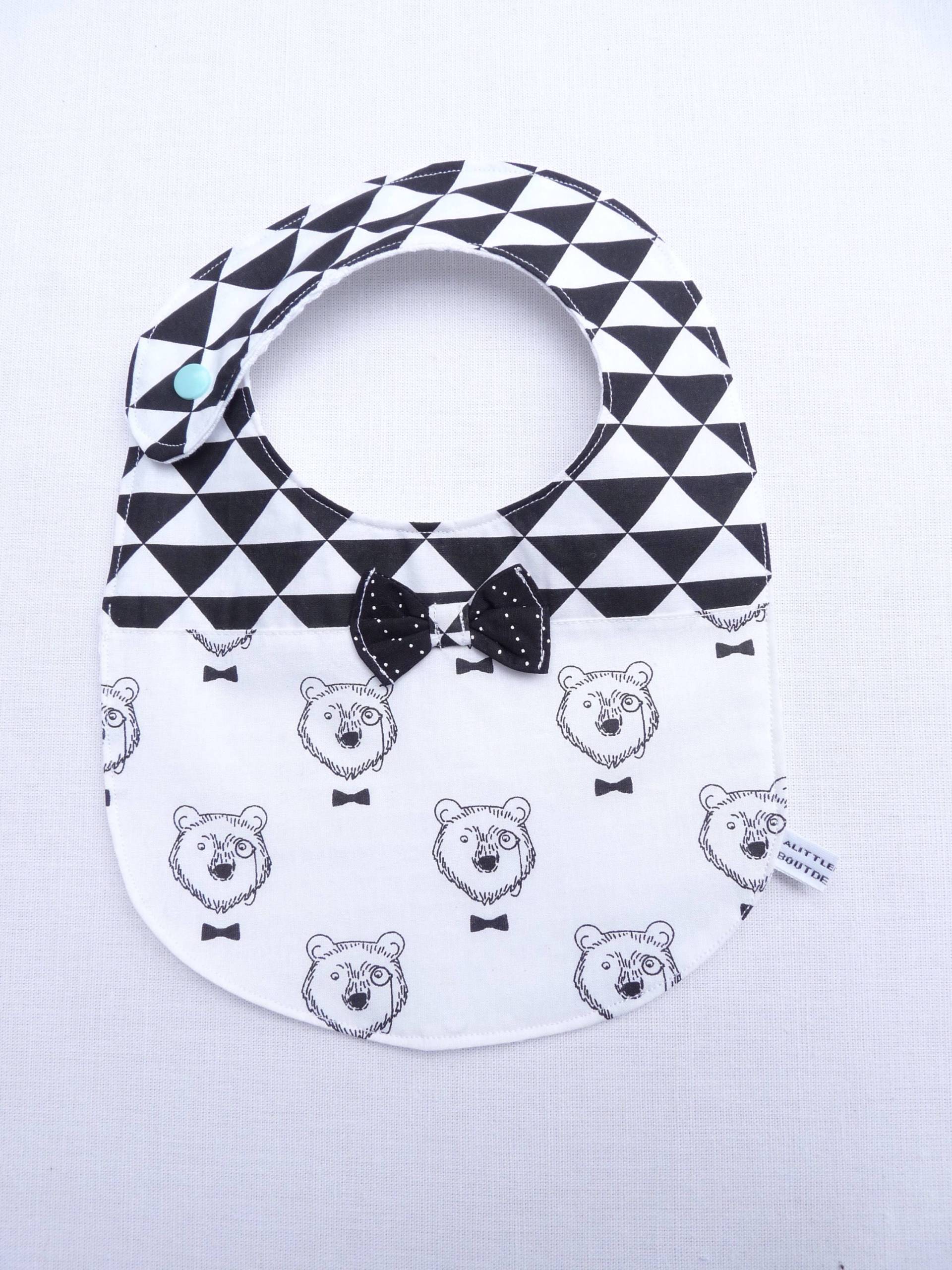 Baby-Lätzchen 0-24 Monate "Schleife" von Etsy - bavoirsetcie