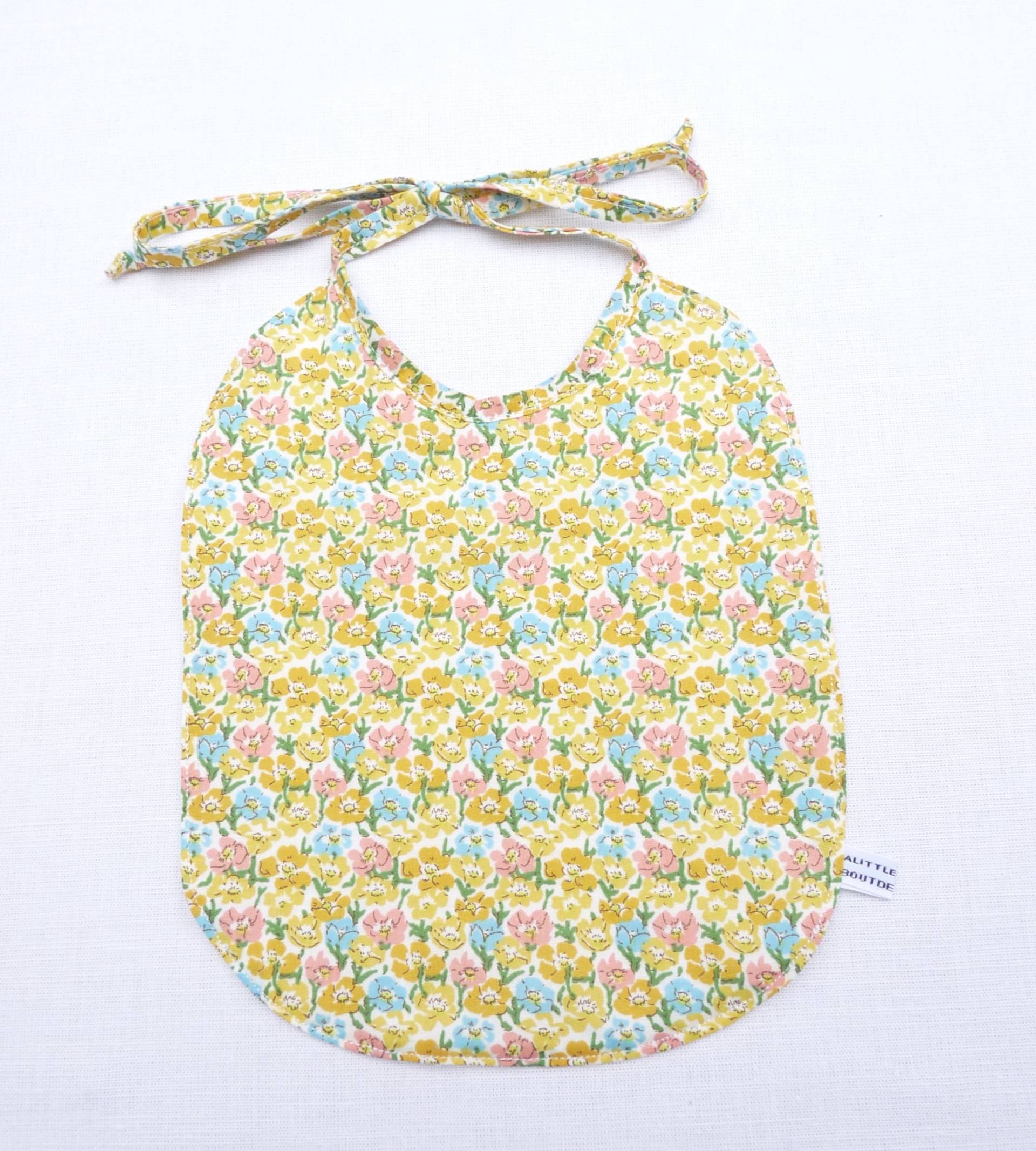 Bavoir Fille Bébé Original 0/24 Mois "Noeud" von Etsy - bavoirsetcie