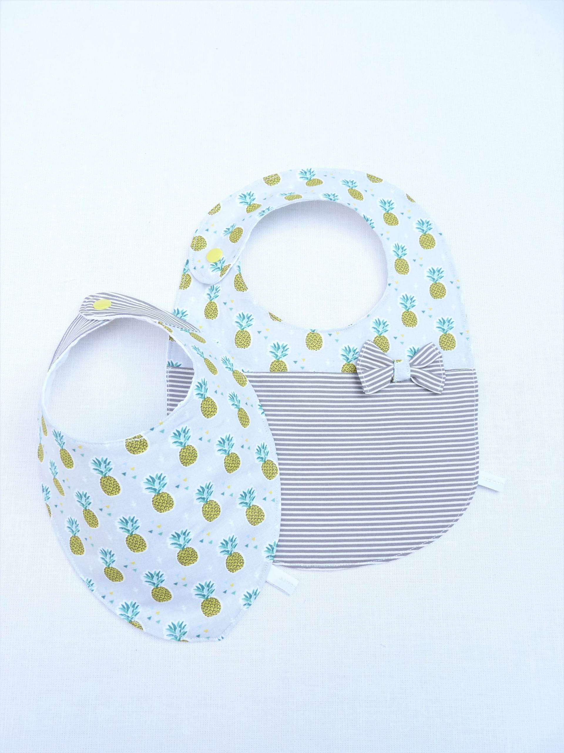 Bavoir Fille Duo 0/24 Mois von Etsy - bavoirsetcie