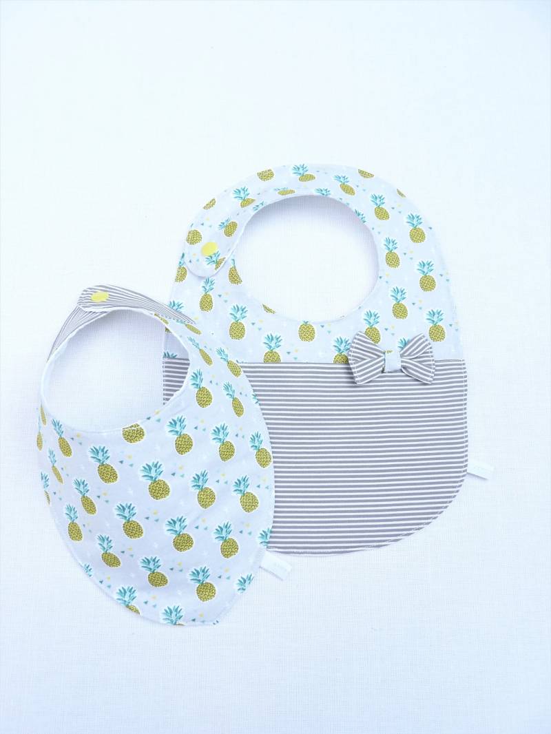 Bavoir Fille Duo 0/24 Mois von Etsy - bavoirsetcie