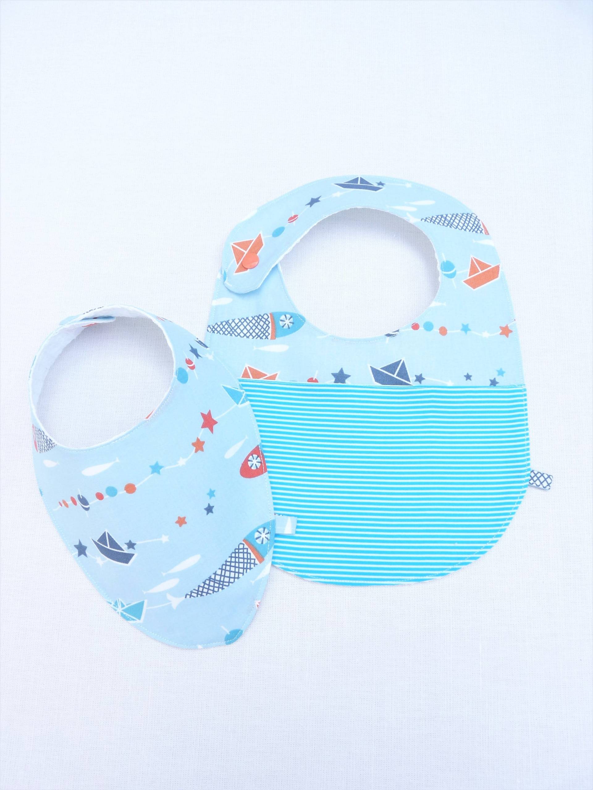 "Boat On The Water" 0-24 Monate Doppel-Lätzchen von Etsy - bavoirsetcie