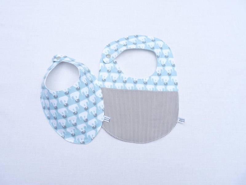 "Der Blaue Elefant" Lätzchen Für Zwei Personen | 0-24 Monate von Etsy - bavoirsetcie