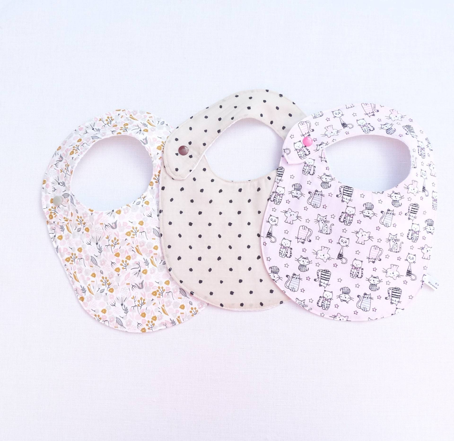 Dreiteiliges Lätzchen-Set Für Mädchen, Liberty-Muster, Neugeborenen-Lätzchen-Trio, Geschenkidee Die Baby-Wunschliste von Etsy - bavoirsetcie