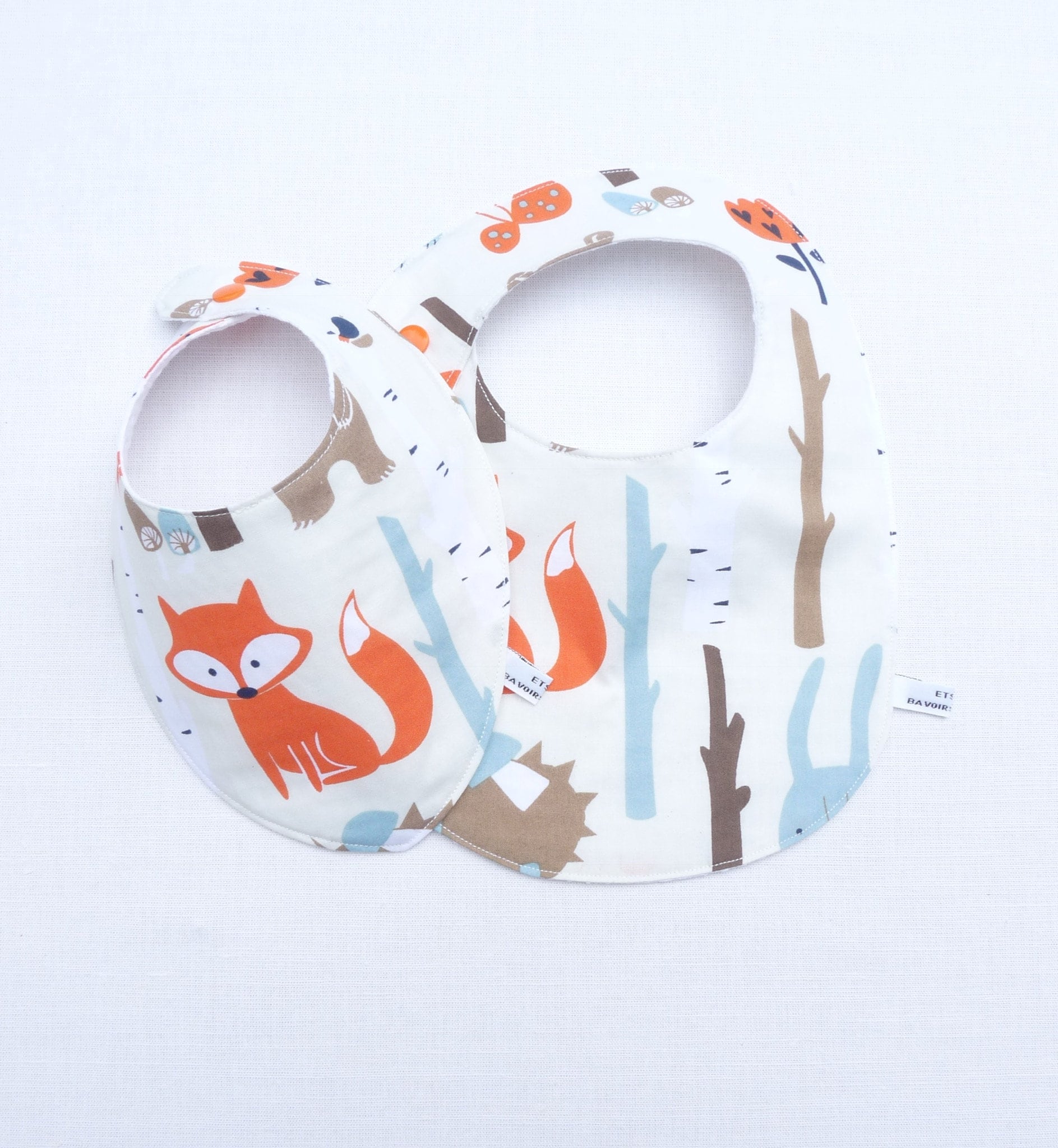Duo Bavoirs Garçon Naissance Original von Etsy - bavoirsetcie
