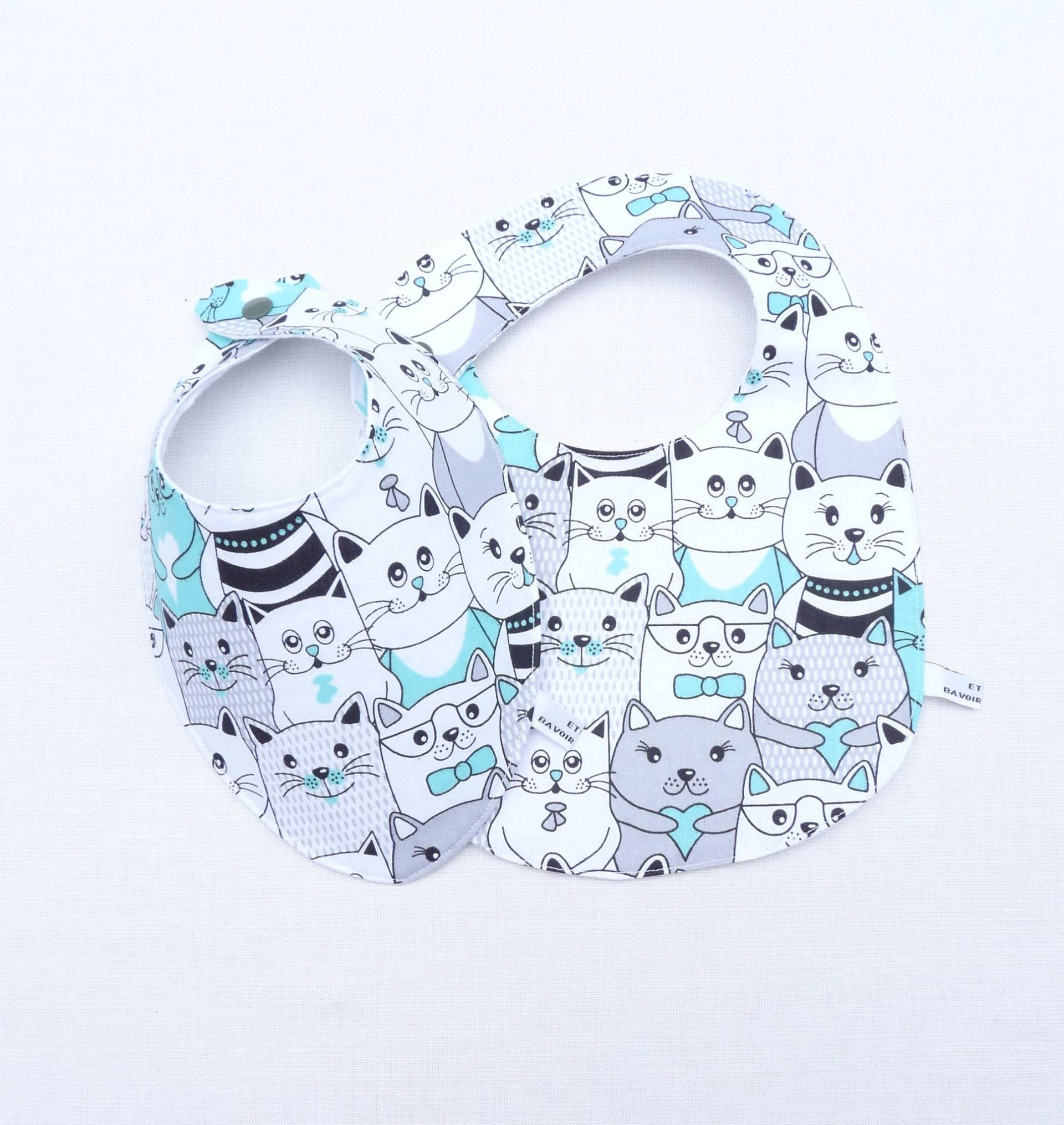 Duo Bavoirs Garçon Naissance Original von Etsy - bavoirsetcie