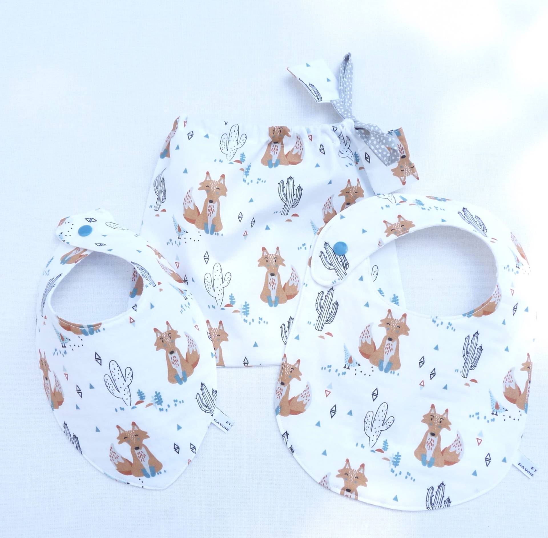 Ensemble 3 Pièces Bavoirs Cadeau Naissance Garçon 0/24 Mois von Etsy - bavoirsetcie