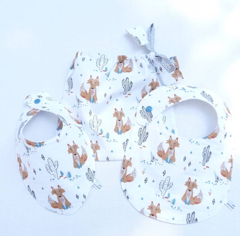 Ensemble 3 Pièces Bavoirs Cadeau Naissance Garçon 0/24 Mois von Etsy - bavoirsetcie