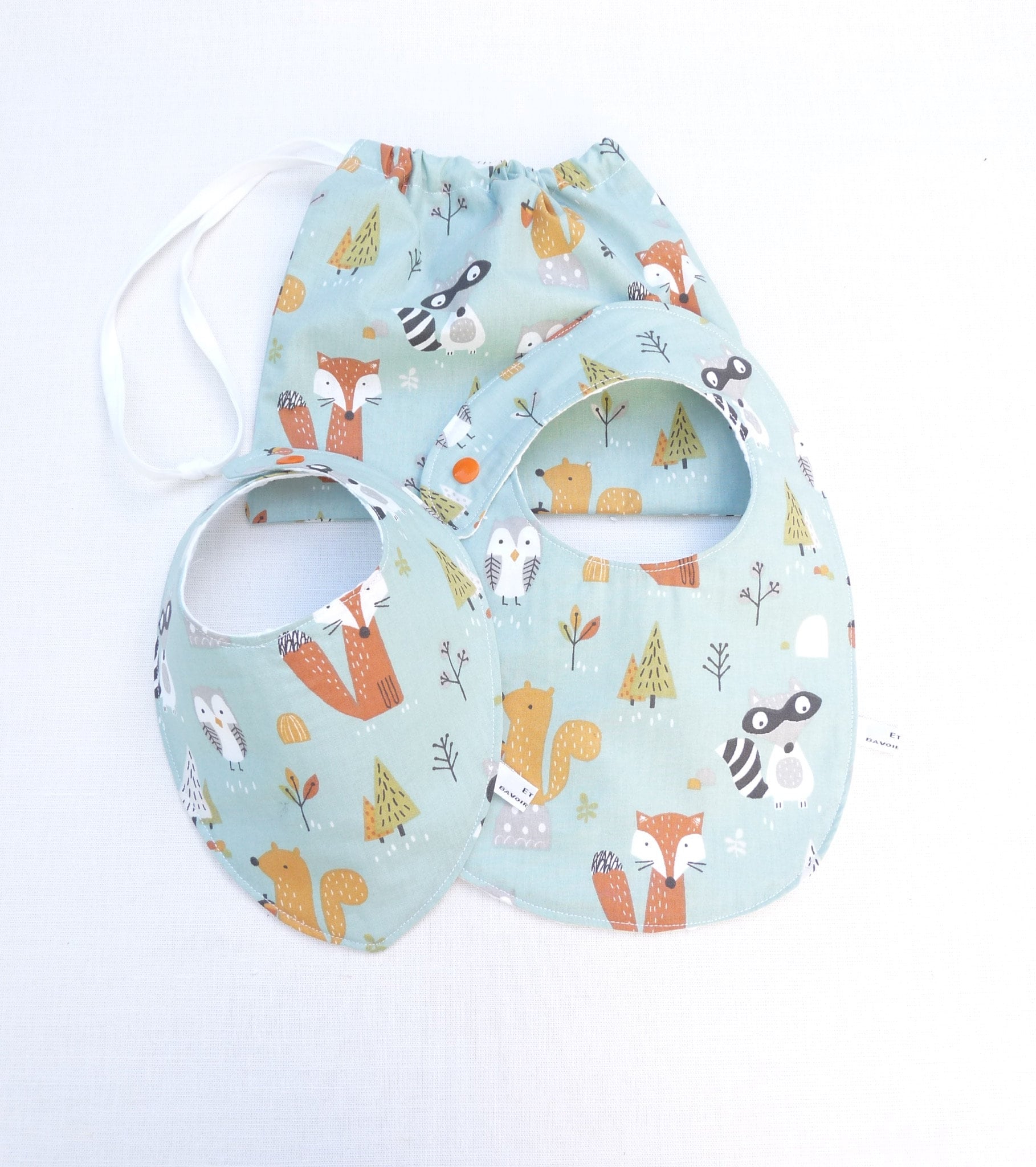 Ensemble 3 Pièces Bavoirs Cadeau Naissance Garçon 0/24 Mois von Etsy - bavoirsetcie