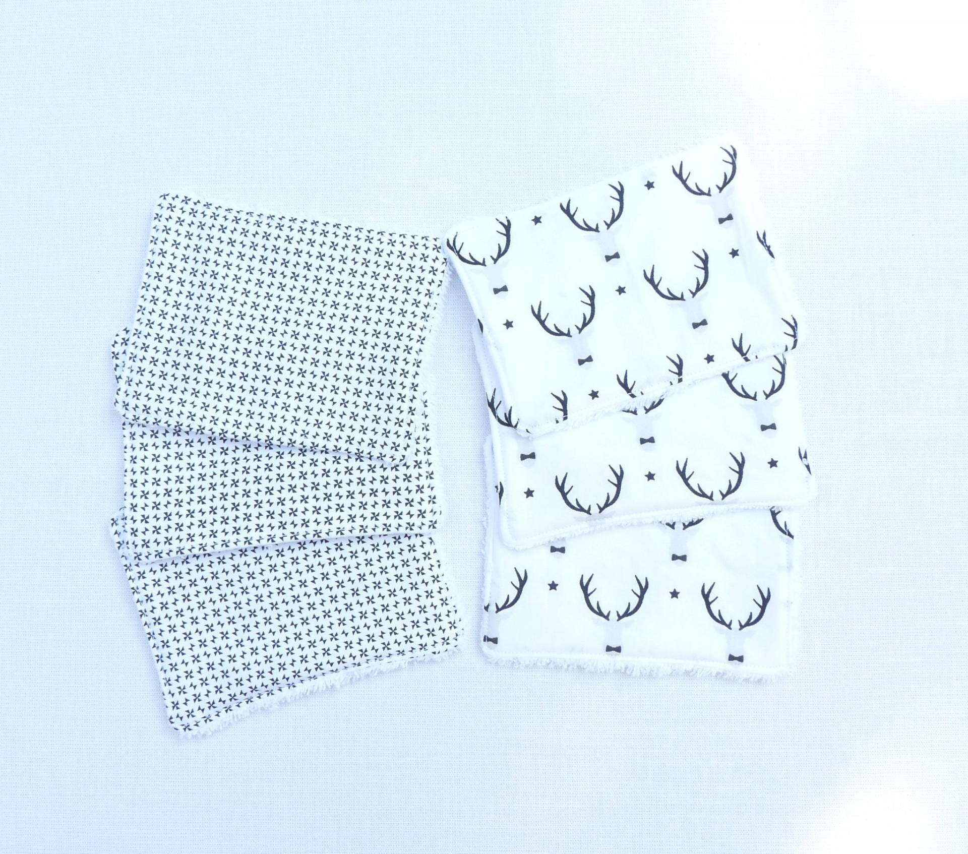 Ensemble De 6 Lingettes Écologiques Lavables Coton von Etsy - bavoirsetcie