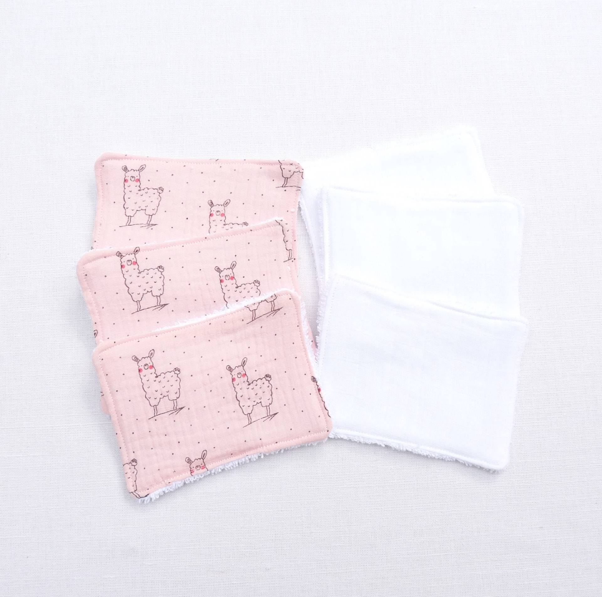 Ensemble De Quatre Lingettes Écologiques Lavables Coton Ensemble De Quatre Lingettes Écologiques Lavables Coton von Etsy - bavoirsetcie