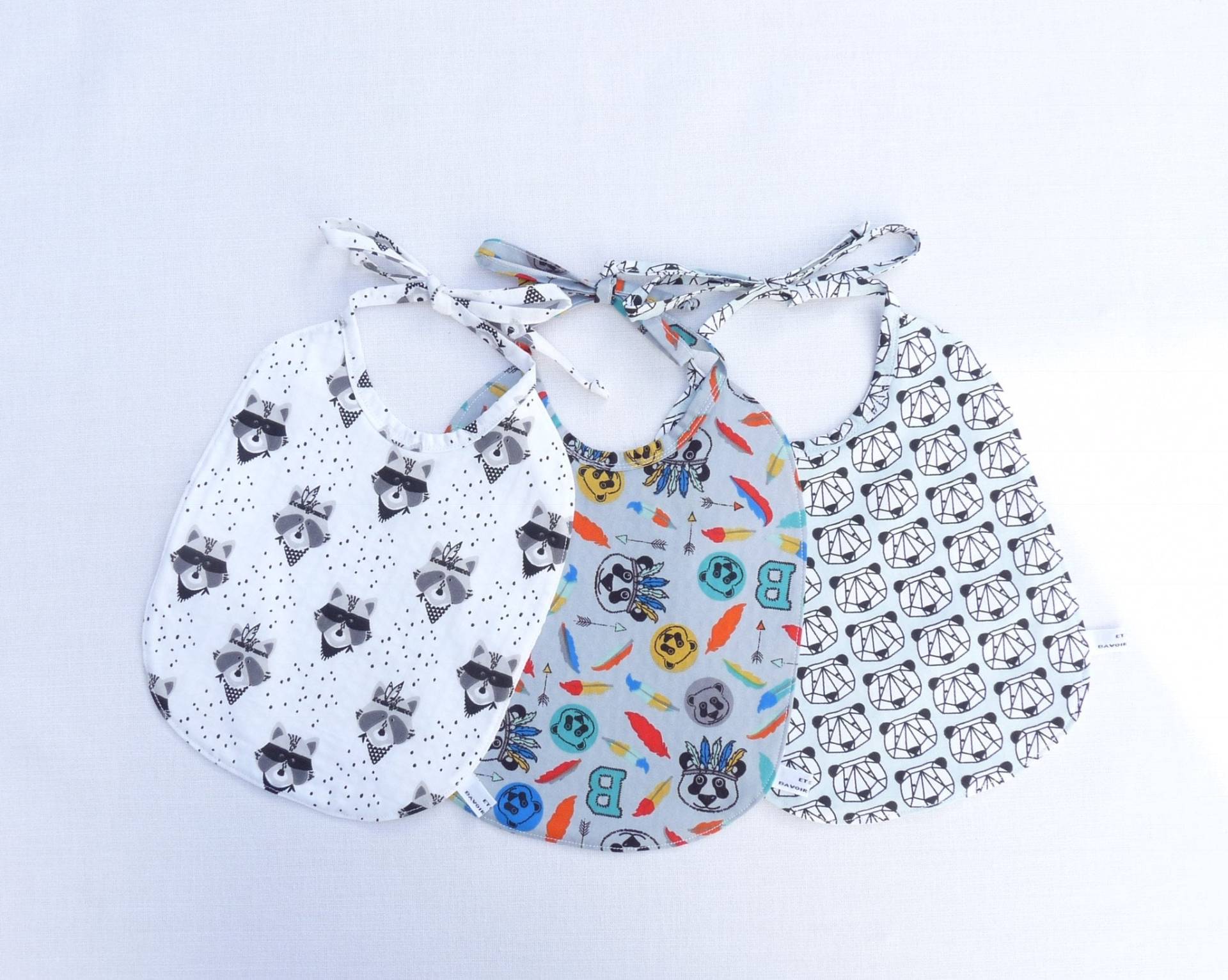 Ensemble De Trois Bavoirs Bébé Garçon Original von Etsy - bavoirsetcie