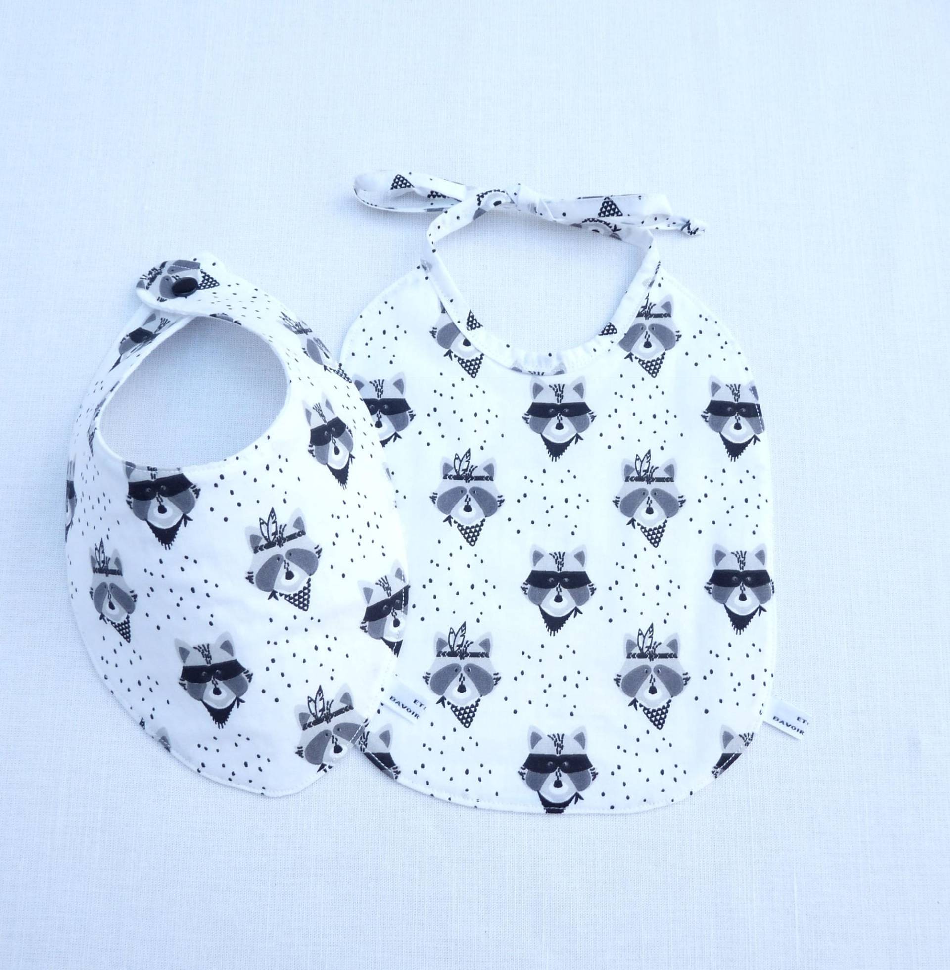 Ensemble Deux Bavoirs Bébé Original von Etsy - bavoirsetcie