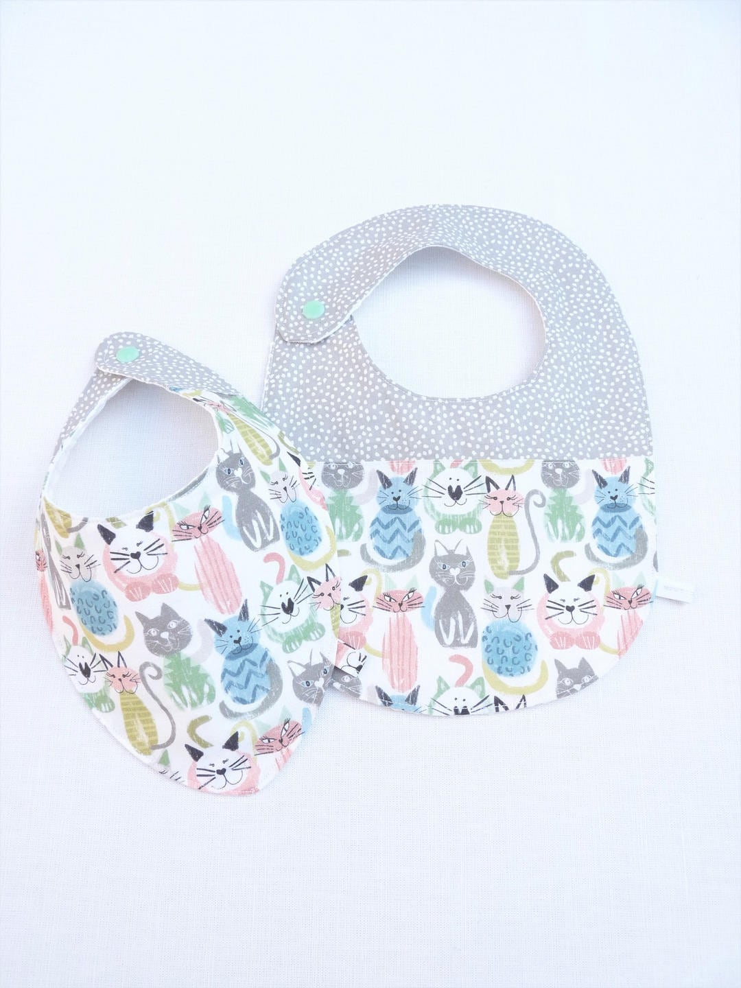 Lätzchen-Duo Für Mädchen 0-24 Monate "Chachacha" von Etsy - bavoirsetcie