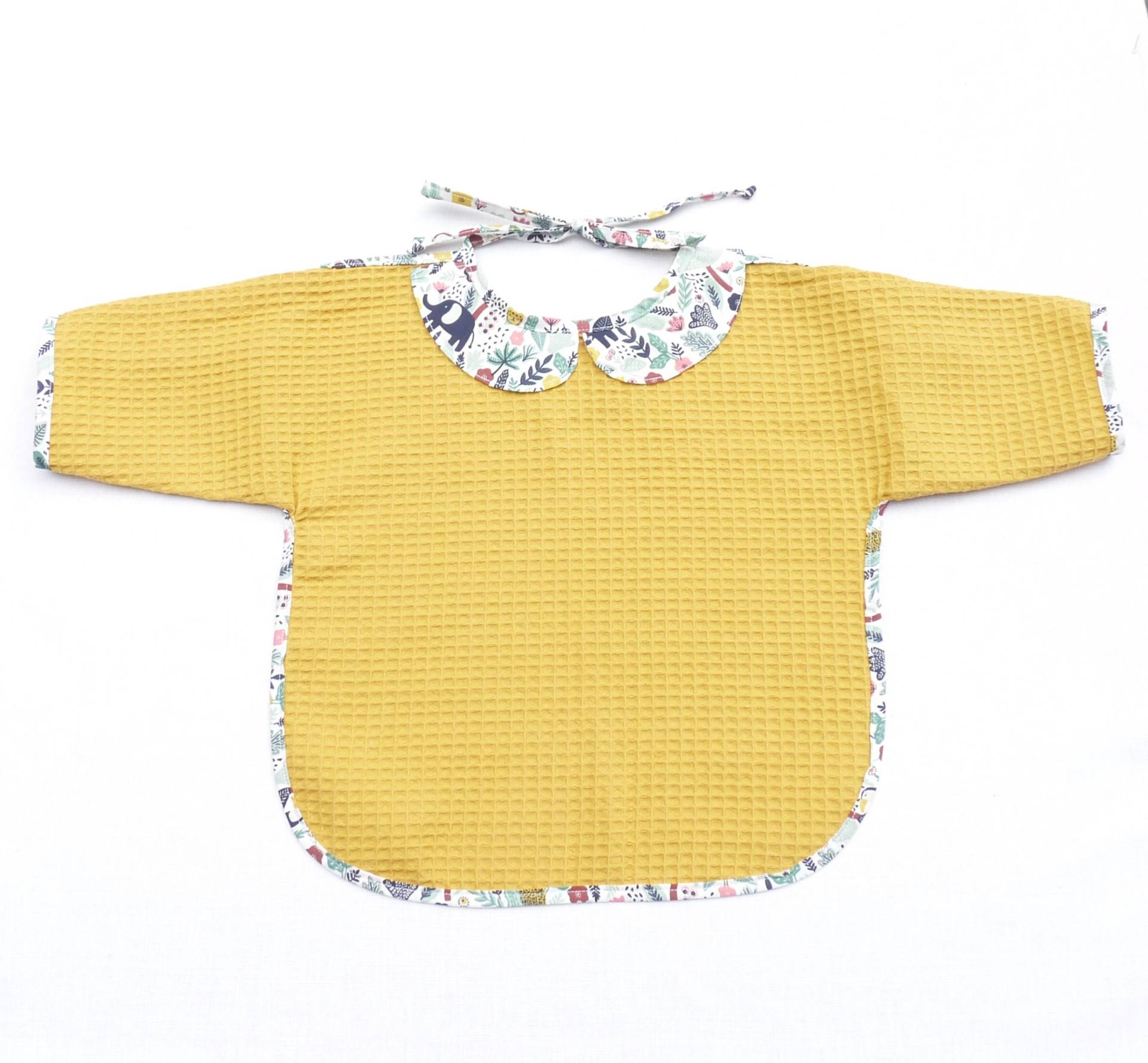Lätzchen Schürze Ärmel Junge 12/24 Monate Original Waben Kind Baby Dschungel von Etsy - bavoirsetcie