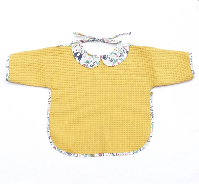 Lätzchen Schürze Ärmel Junge 12/24 Monate Original Waben Kind Baby Dschungel von Etsy - bavoirsetcie
