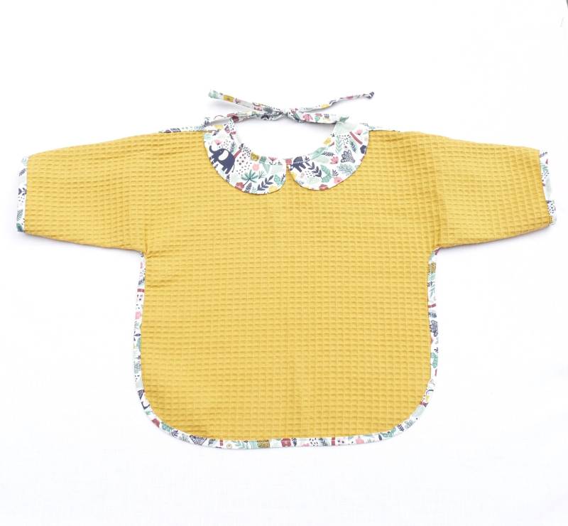 Lätzchen Schürze Ärmel Junge 12/24 Monate Original Waben Kind Baby Dschungel von Etsy - bavoirsetcie