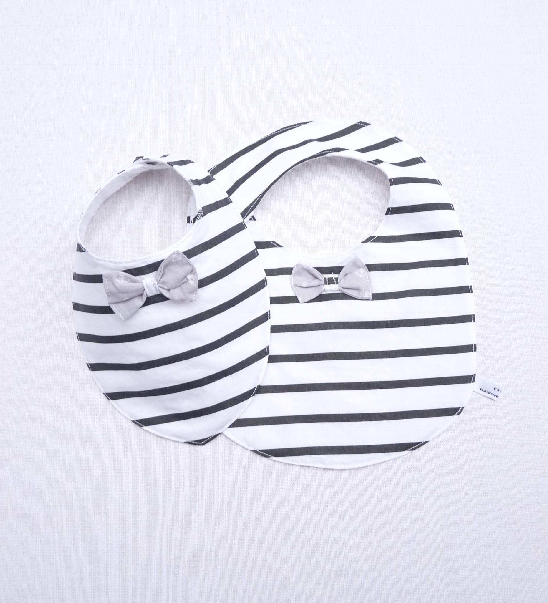 Original "Marine" 0-24 Monate Duo-Lätzchen von Etsy - bavoirsetcie