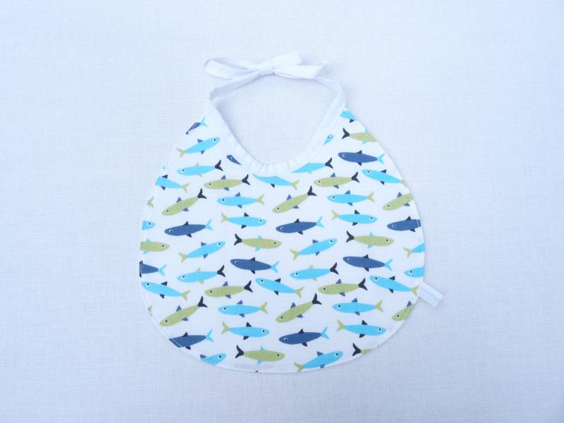 Originales, Wendbares Baby-Lätzchen Für Jungen | 0-18 Monate „Fisch" von Etsy - bavoirsetcie