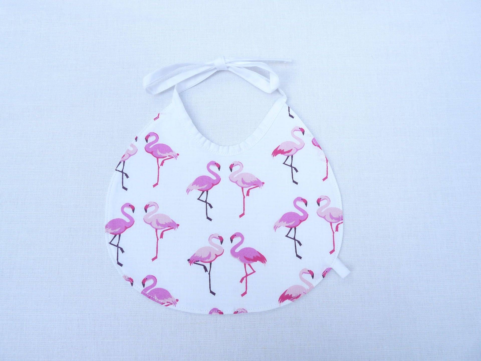 Originales, Wendbares Lätzchen Für Babys Und Mädchen | 0-18 Monate „Rosa Flamingo" von Etsy - bavoirsetcie