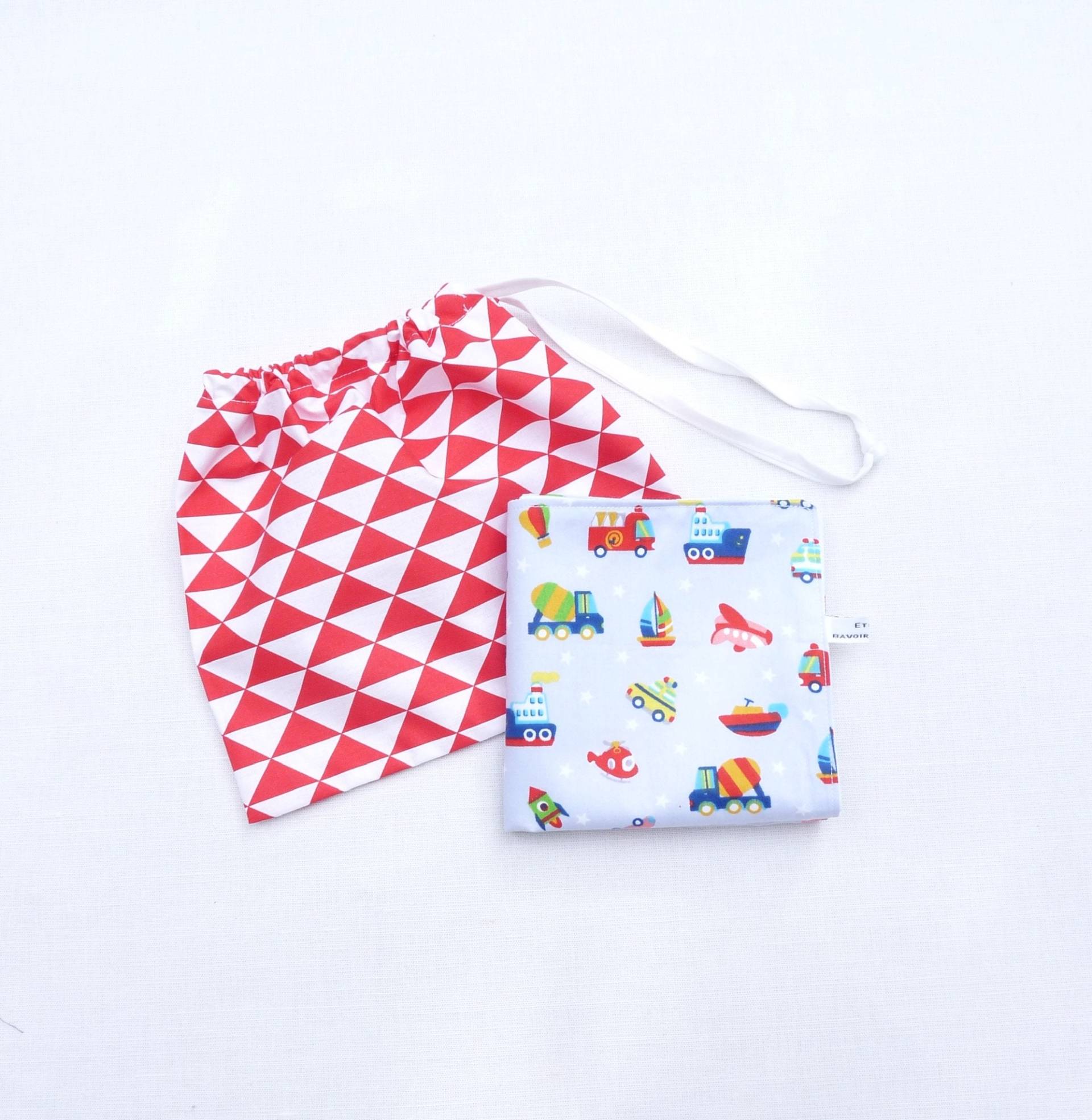 Serviette De Table Et Sa Pochette von Etsy - bavoirsetcie