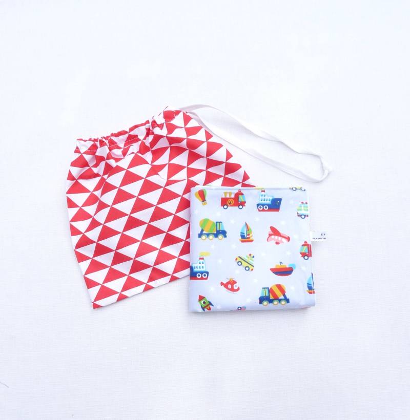 Serviette De Table Et Sa Pochette von Etsy - bavoirsetcie