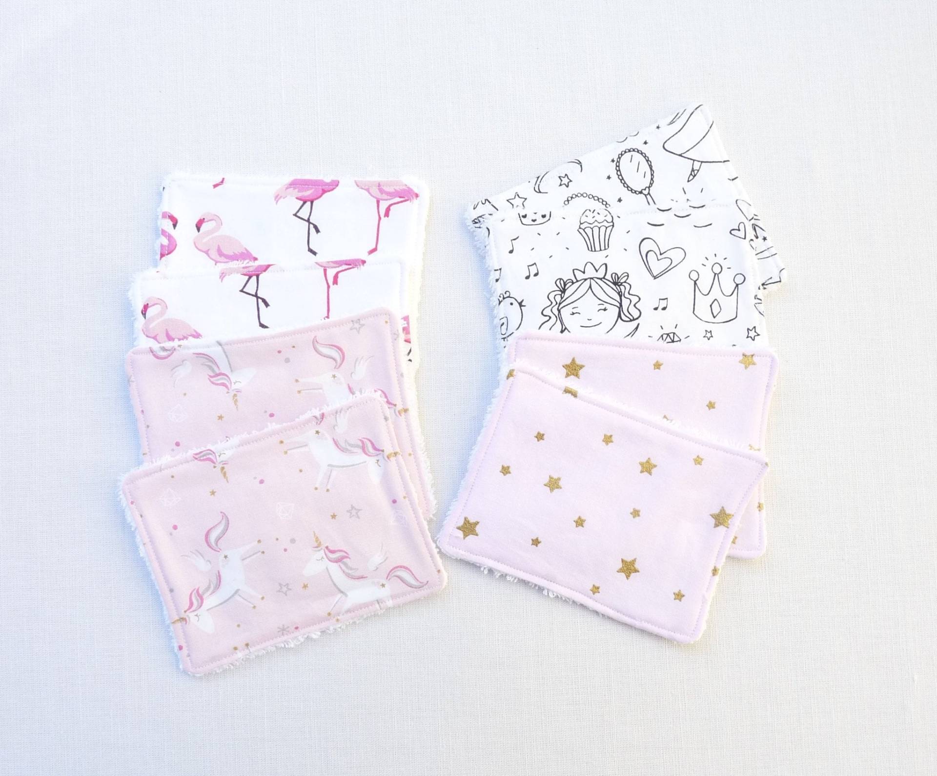 Set Mit 8 Originalen Umweltfreundlichen Baumwolltüchern Für Baby Oder Mutter, Mädchen von Etsy - bavoirsetcie