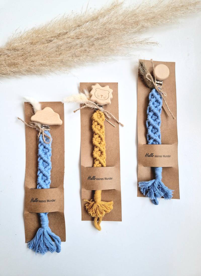 Makramee Schnullerkette Mit Schlichtem Clip Makramee Schnullerkette Mit Schlichtem Clip von Etsy - beScandi