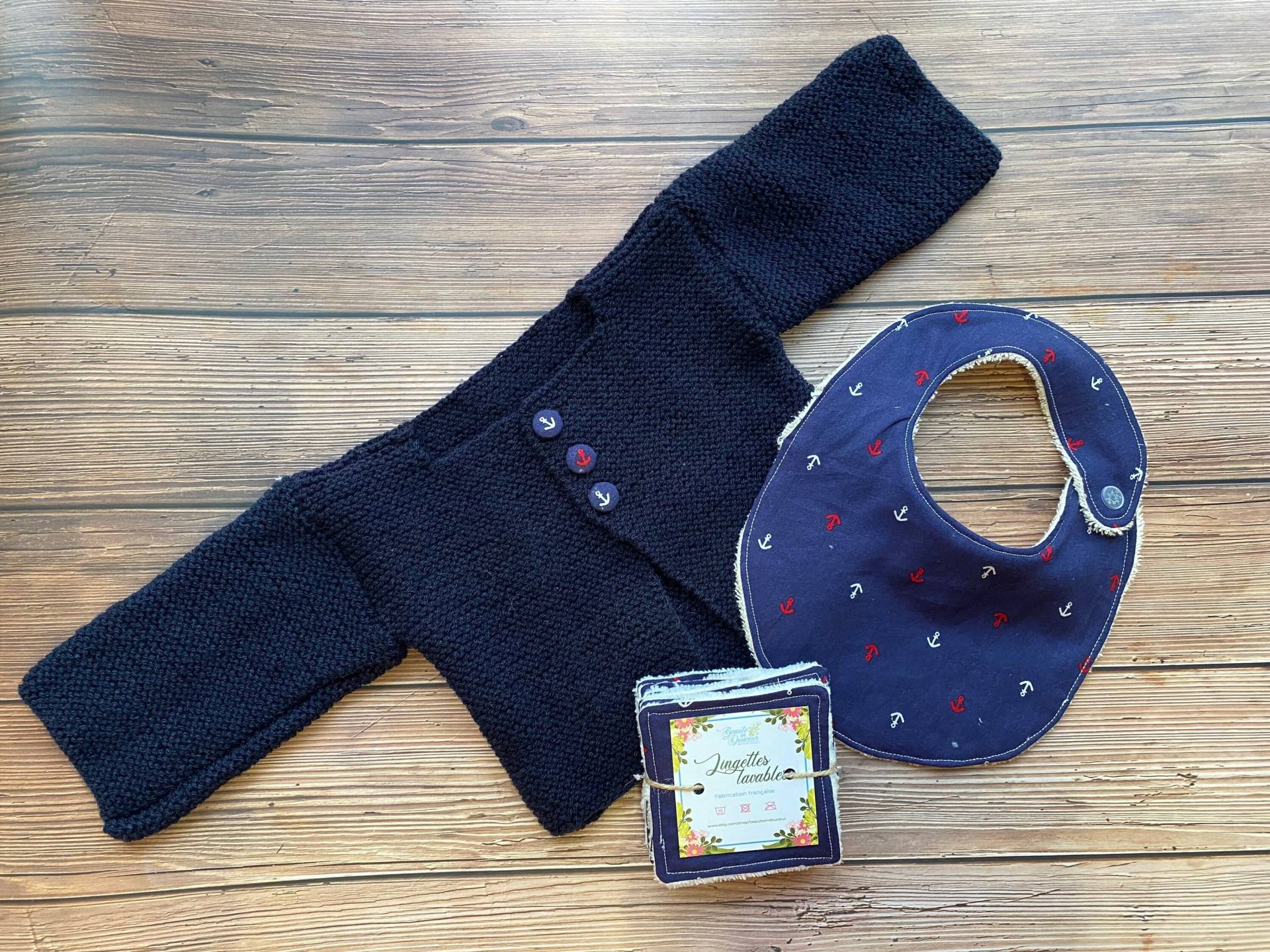 Baby Geburt Blau Seemann Geschenkbox. Layette Viele Geburtsgeschenke von Etsy - beauteendouceur