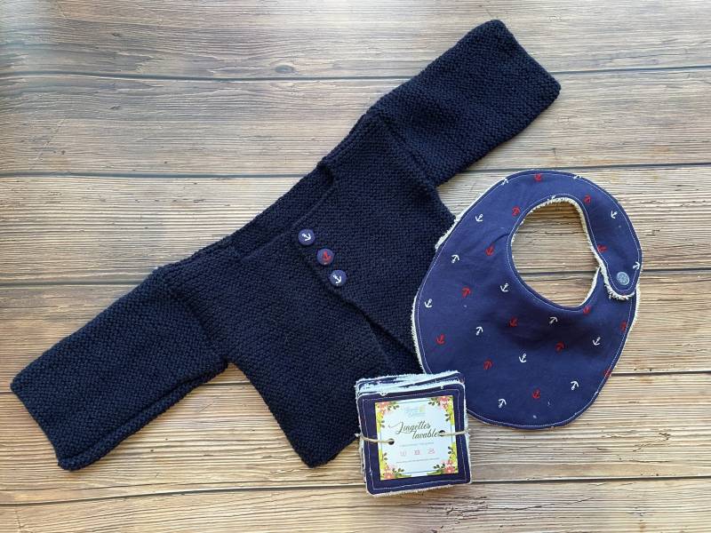 Baby Geburt Blau Seemann Geschenkbox. Layette Viele Geburtsgeschenke von Etsy - beauteendouceur