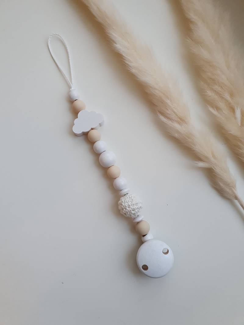 Gehäkelte Schnullerkette "Pure Cloud" Weiß, Wolke, Wölkchen Natur, Holz, Skandinavisch, Skandi, Holzperlen, Ohne Name, Schlicht Gehäkelte Schnullerkette "Pure Cloud" Weiß, Wolke, Wölkchen Natur, Holz, Skandinavisch, Skandi, Holzperlen, Ohne Name, Schlicht von Etsy - beckyshandmadeshop
