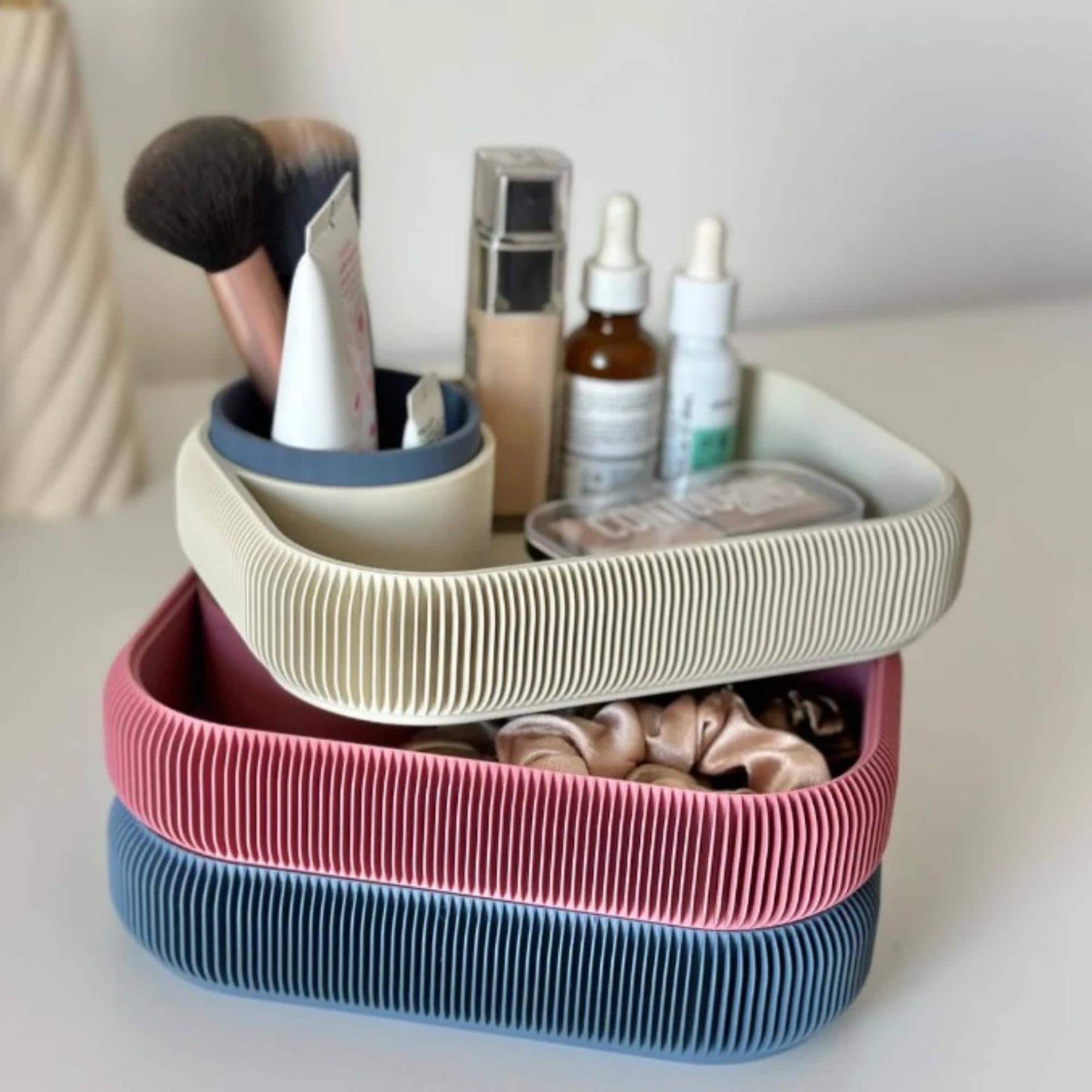 Make-Up Organizer 3D-Gedruckt/stapelbare Kosmetik Aufbewahrung Schminktisch Box Bad Geschenk Für Frauen von Etsy - berryprint3DE