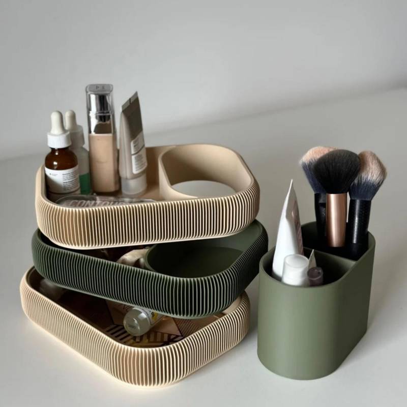 Modularer Make-Up Organizer/stapelbare Kosmetik-Aufbewahrung Schreibtisch Geschenkidee Für Frauen 3D Gedruckt von Etsy - berryprint3DE