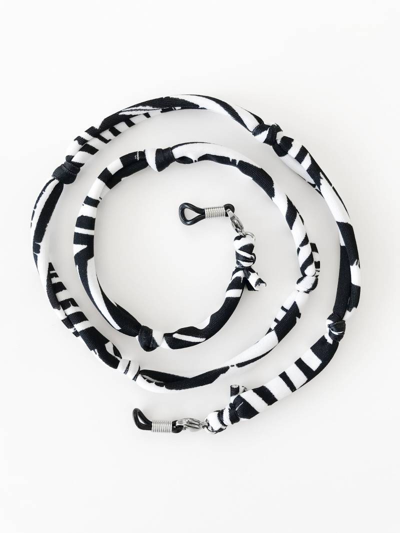 Maskenhalter Aus Stoff, Weiches Brillenband, Schwarzes Und Weißes Brillenkettenhalter, Gesichtsmaskenband, Statement-Maskenband von Etsy - birdienumnumshop