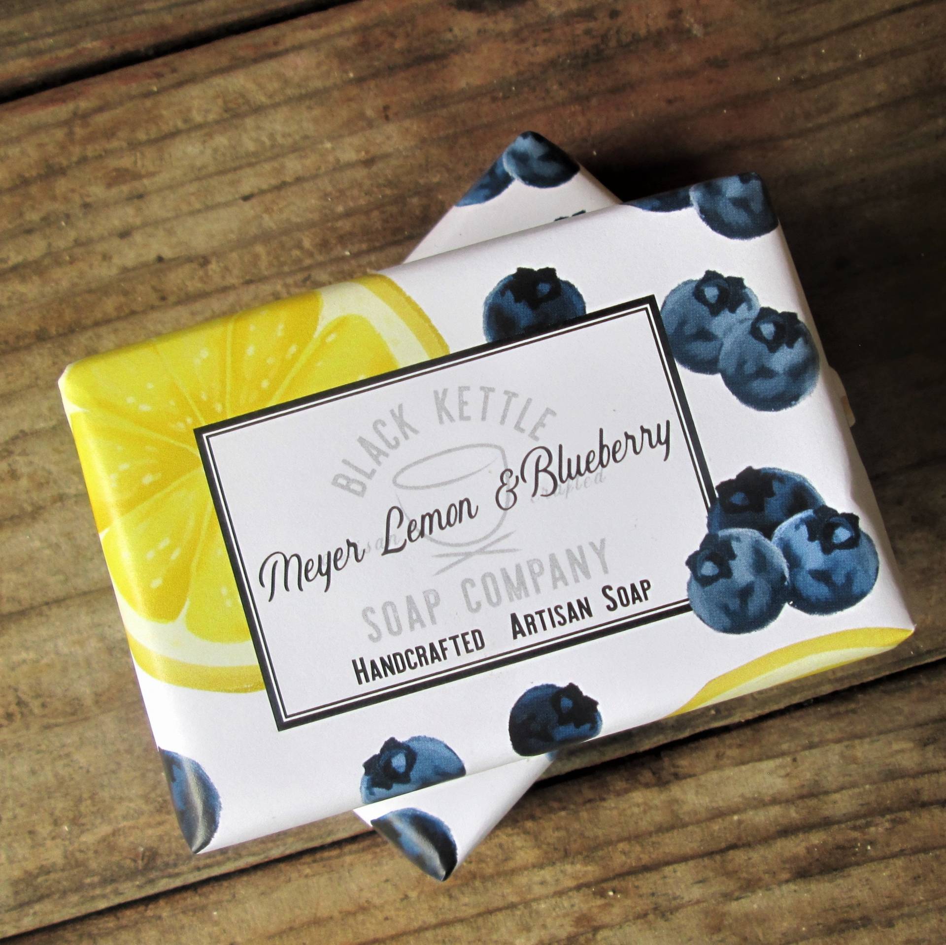 Meyer Zitrone + Blaubeere Seife von Etsy - bksoapco