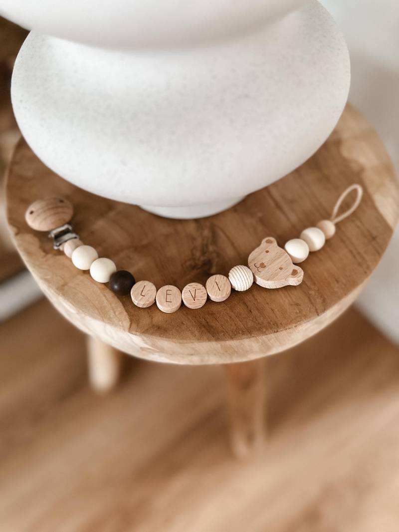 Schnullerkette/Personalisierte Mit Einem Bärchen von Etsy - blessdmoments