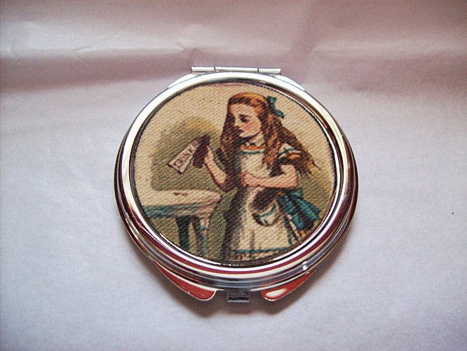 Alice Im Wunderland Kompakt Retro Vintage White Rabbit Tasche Spiegel Kitsch von Etsy - buckaroosmercantile
