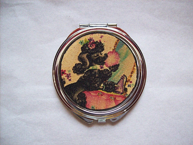 Pudel Kompakt Spiegel Retro 1950Er Jahre Vintage Geldbörse Rockabilly Kitsch von Etsy - buckaroosmercantile
