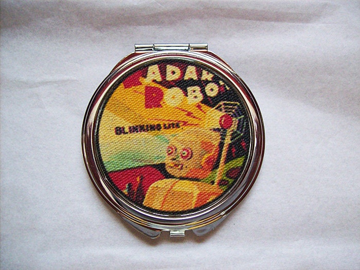 Roboter Tasche Spiegel Retro Vintage Kompakt 1950Er Jahre Zinn Spielzeug Kitsch von Etsy - buckaroosmercantile