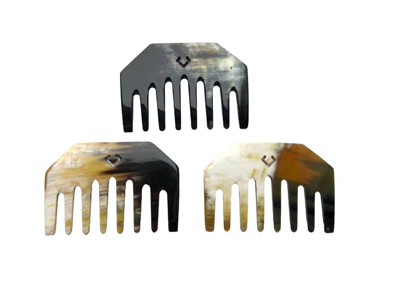 Horn Breitzahn-Kamm Mit Logo. Lockenbürste. Taschenkamm von Etsy - buffagems